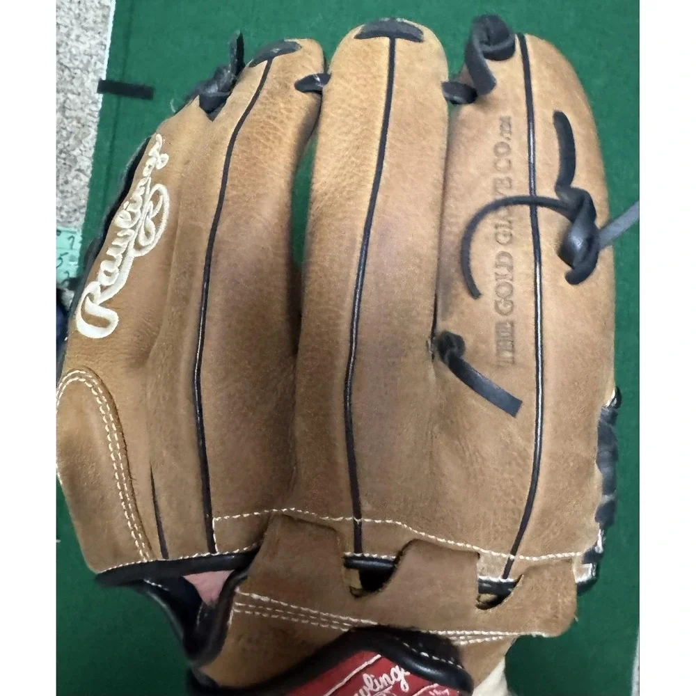 Rawlings Premium Mark Of A Pro 12.5 LHT Brown Basket-Web Adult Baseball Glove